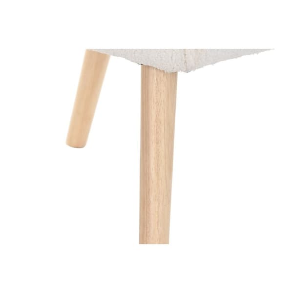 Lænestol DKD Home Decor Flødefarvet Natur 65 x 75 x 96 cm