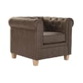Miniatyrbillede 1 af 6: Lænestol DKD Home Decor 80 x 80 x 70 cm Træ Mørkebrun