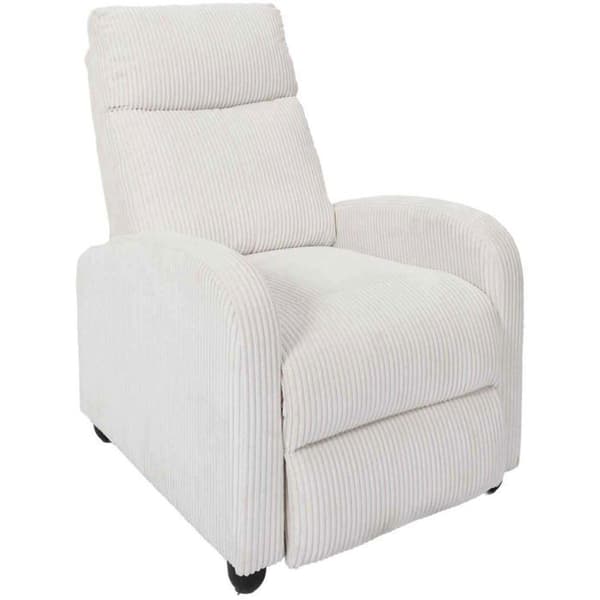 Relaxfåtölj Côtelé "Scott" 100cm Beige