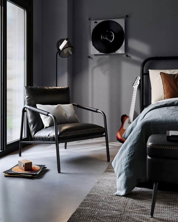 Ekho armsteststol med metallram - Bekväm design