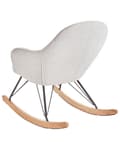 Miniatyrbilde 5 av 9: Gyngestol Off-white Stoff Ben i metall Meier i tre Moderne design Stue Hvilestol
