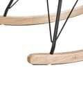 Miniatyrbilde 7 av 9: Gyngestol Off-white Stoff Ben i metall Meier i tre Moderne design Stue Hvilestol