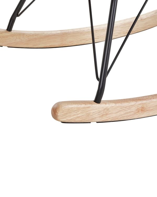 Gyngestol Off-white Stoff Ben i metall Meier i tre Moderne design Stue Hvilestol