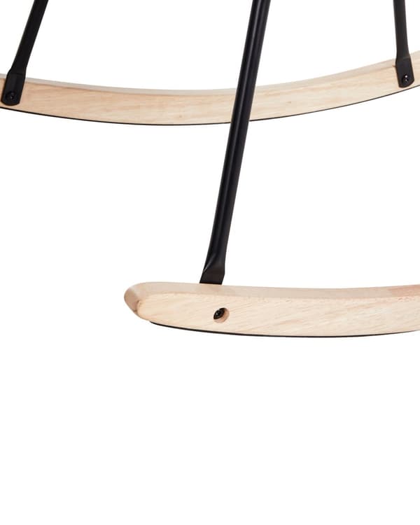 Gyngestol Off-white Stoff Ben i metall Meier i tre Moderne design Stue Hvilestol