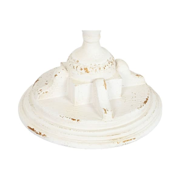 Sidebord Home ESPRIT Hvit Naturell Gran 55 x 55 x 57 cm