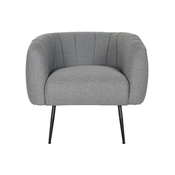 Nojatuoli DKD Home Decor Musta Harmaa Vaahto Puu Metalli 81 x 75 x 73 cm