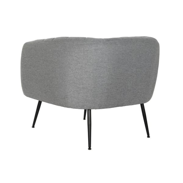 Nojatuoli DKD Home Decor Musta Harmaa Vaahto Puu Metalli 81 x 75 x 73 cm