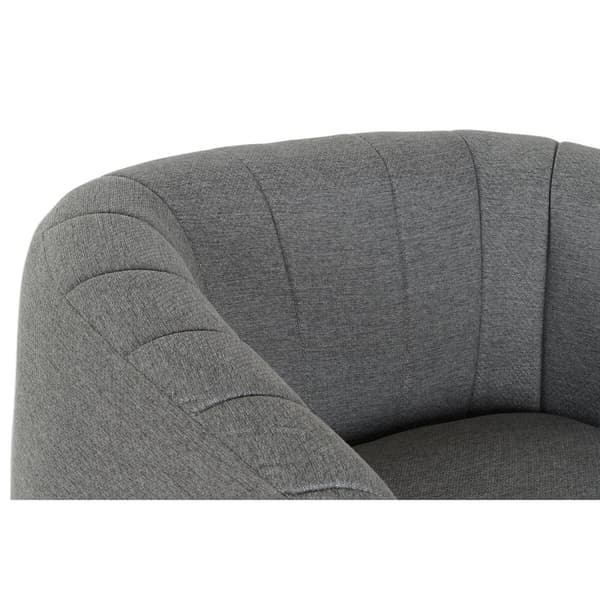 Nojatuoli DKD Home Decor Musta Harmaa Vaahto Puu Metalli 81 x 75 x 73 cm