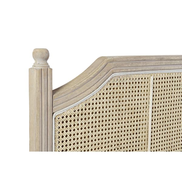 Päätylevy DKD Home Decor Luonnollinen Kumipuu 160 x 6 x 120 cm
