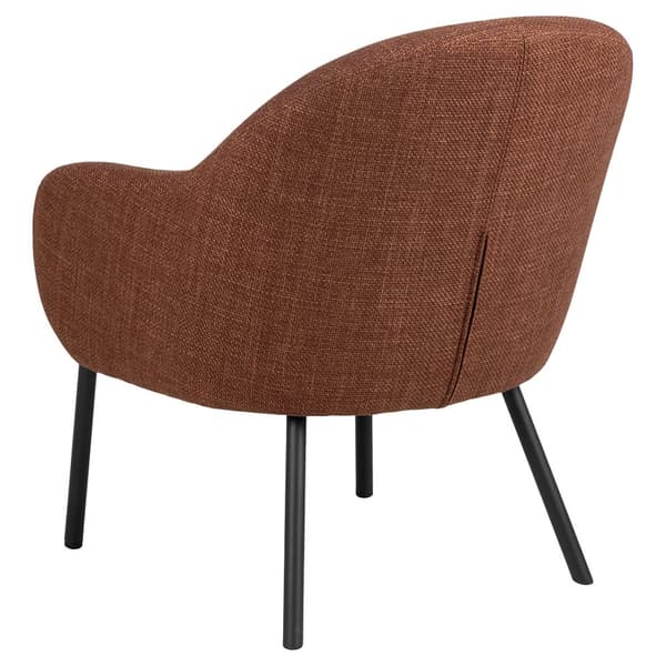 Spencer lenestol loungestol stoff oransje.