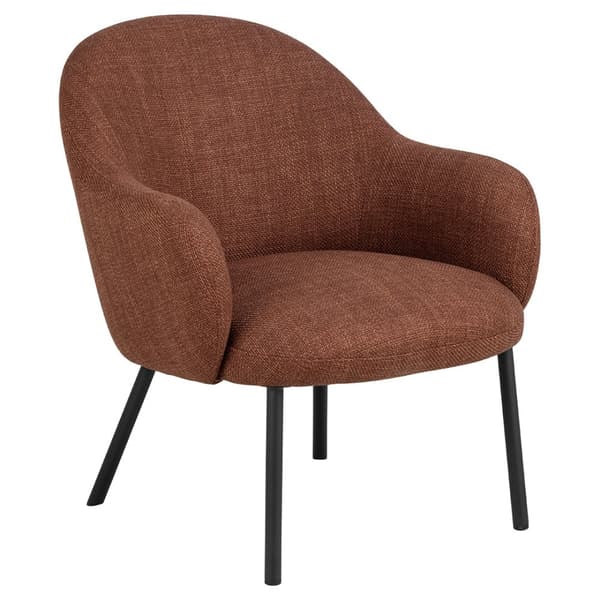 Spencer lenestol loungestol stoff oransje.