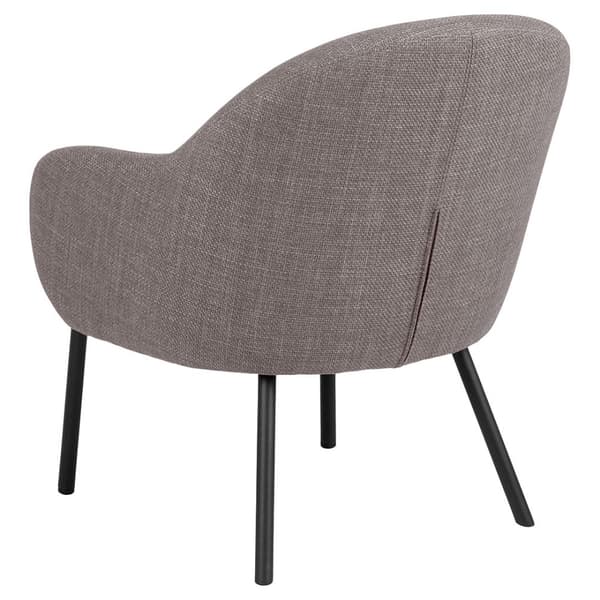 Spencer lenestol loungestol stoff lys gråbrun.