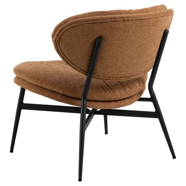 Burma fåtölj loungestol tyg orange.