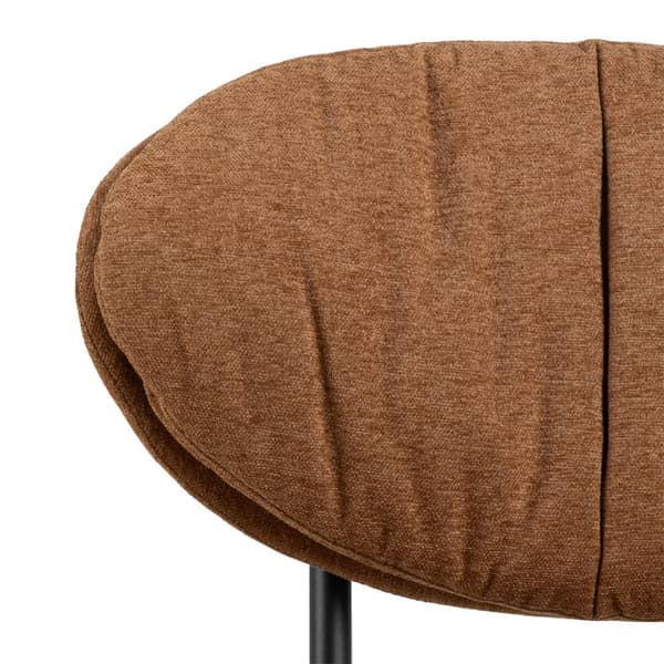 Burma fåtölj loungestol tyg orange.