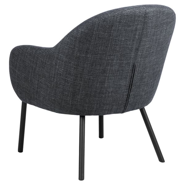 Spencer fåtölj loungestol tyg grå.
