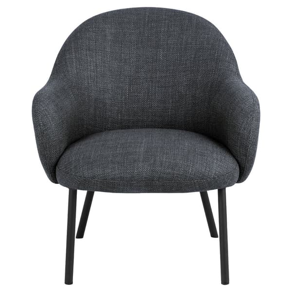 Spencer fåtölj loungestol tyg grå.
