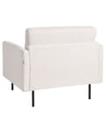 Miniatyrbilde 6 av 11: Lenestol Lys beige Polyester Metallben Vannavvisende stoff Minimalistisk og moderne stil Hvilestol Stue
