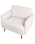 Miniatyrbilde 7 av 11: Lenestol Lys beige Polyester Metallben Vannavvisende stoff Minimalistisk og moderne stil Hvilestol Stue