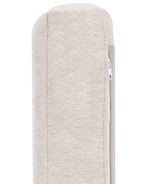 Lenestol Lys beige Polyester Metallben Vannavvisende stoff Minimalistisk og moderne stil Hvilestol Stue
