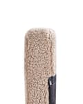 Miniatyrbilde 10 av 11: Gyngestol Beige Boucle Polstring Metall Svarte Ben med Armlener Høy Rygg Ryggstøtte Stue Barnehage