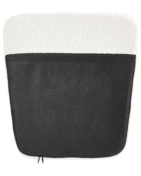 Gyngestol Off White Boucle Polstring Metall Svarte Ben med Armlener Høy Rygg Ryggstøtte Stue Barnehage