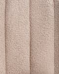 Miniatyrbilde 10 av 10: Gyngestol Beige Boucle Polstring Teddy Metall Svart Ben Armlener Bredt Ryggstøtte Stue