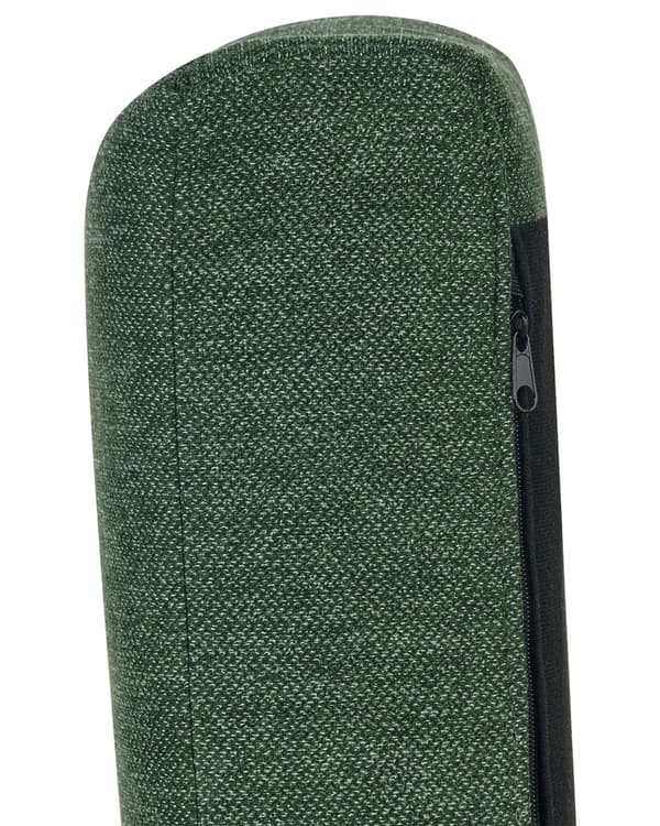 Lænestol Grøn Polyester Hvilestol med Armlæn Bred Design Stol til Stue