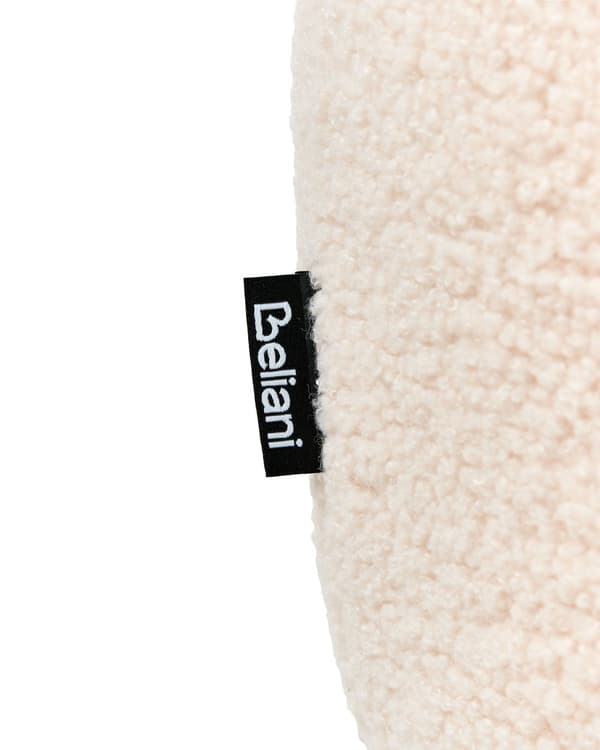 Lenestol for barn Off-white Bouclé Formet som en sau Lavt sete Armlener Barnerom Barnestol