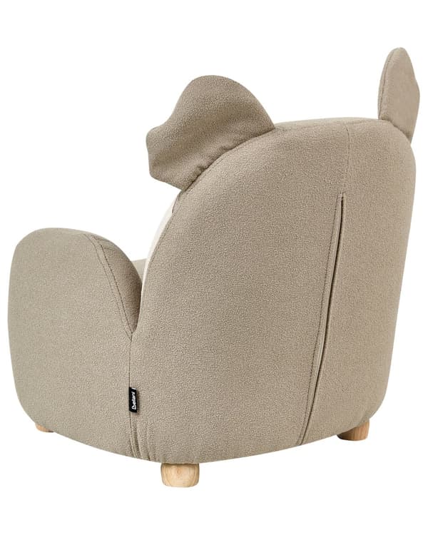 Børnelænestol Koala Beige Polstring Lav Børnestol Koala Form