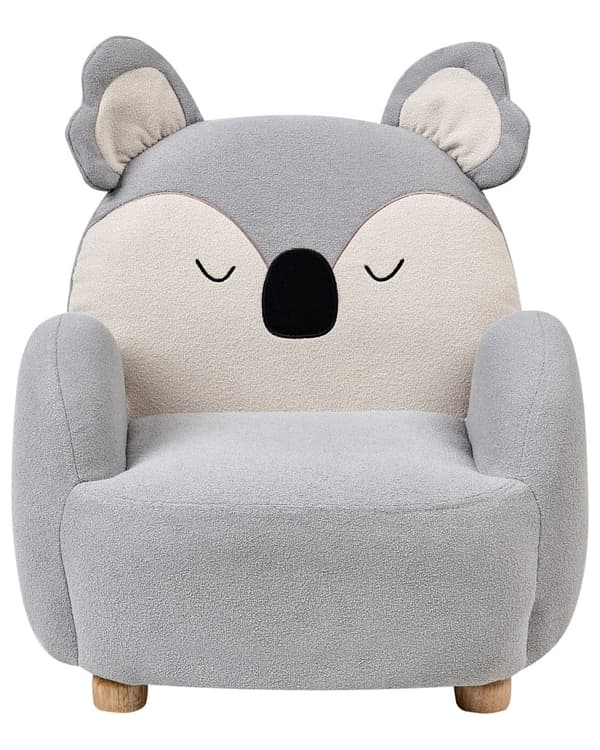 Børnelænestol Koala Grå Polstring Lav Børnestol Koala Form