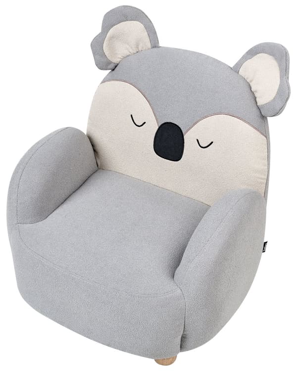 Børnelænestol Koala Grå Polstring Lav Børnestol Koala Form