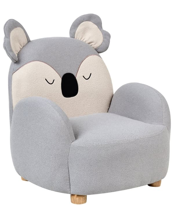 Børnelænestol Koala Grå Polstring Lav Børnestol Koala Form