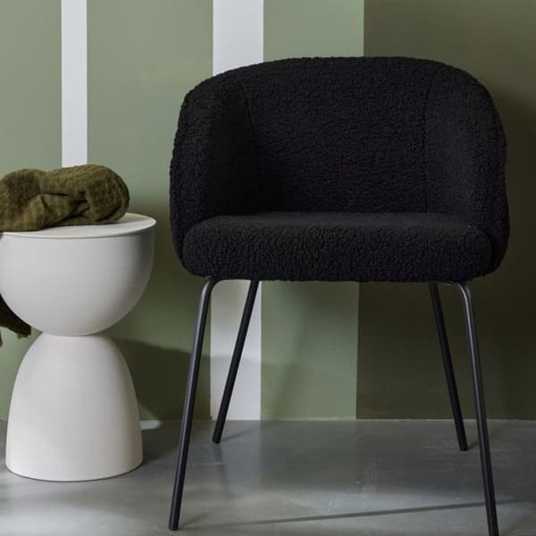 Fauteuil Bouclette "Teddy Moka" La Factory - Teddy Moka Fusain