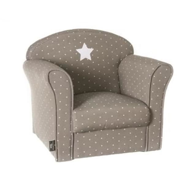 Klassisk barnstol i taupe, L 50 x D 39 x H 44 cm