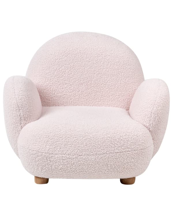 Beige boucle-gyngestol til børn til indretning