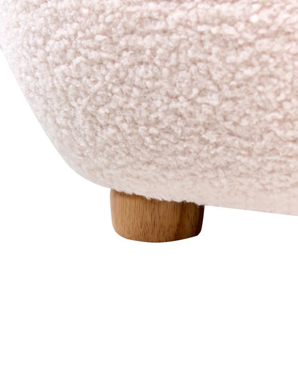 Beige boucle-gyngestol til børn til indretning