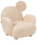 Miniatyrbillede 1 af 10: Beige boucle-gyngestol til børn til indretning