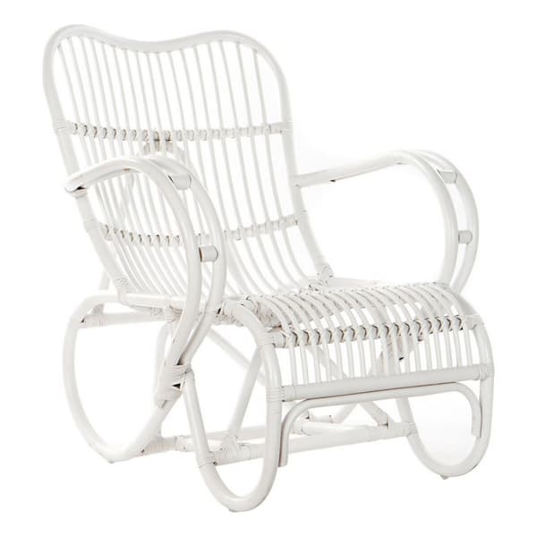 Gyngestol DKD Home Decor Hvid 75 x 85 x 85 cm