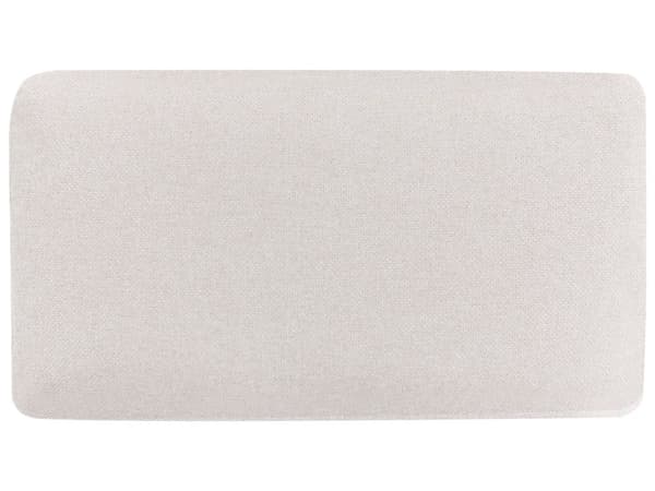 Sjeselong Lys Beige Venstrevendt Polyester Stofftrekk med Dekorativ Pute Metall Ben Moderne Design Stue