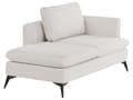 Miniatyrbilde 5 av 11: Sjeselong Lys Beige Høyrevendt Polyester Stofftrekk med Dekorativ Pute Metall Ben Moderne Design Stue