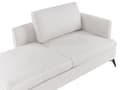 Miniatyrbilde 7 av 11: Sjeselong Lys Beige Høyrevendt Polyester Stofftrekk med Dekorativ Pute Metall Ben Moderne Design Stue