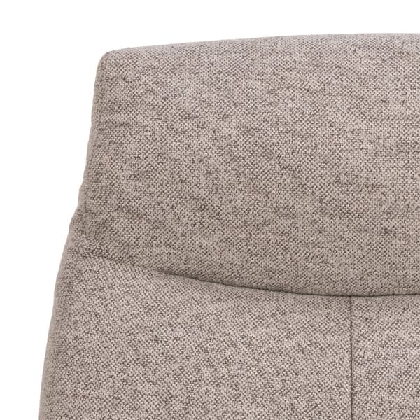 London fåtölj recliner med fotpall bouclé beige.