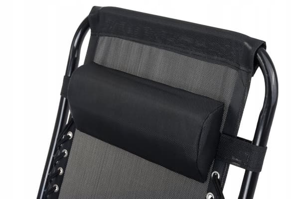 Solstol FÖRSTÄRKT ZERO GRAVITY metall svart x2
