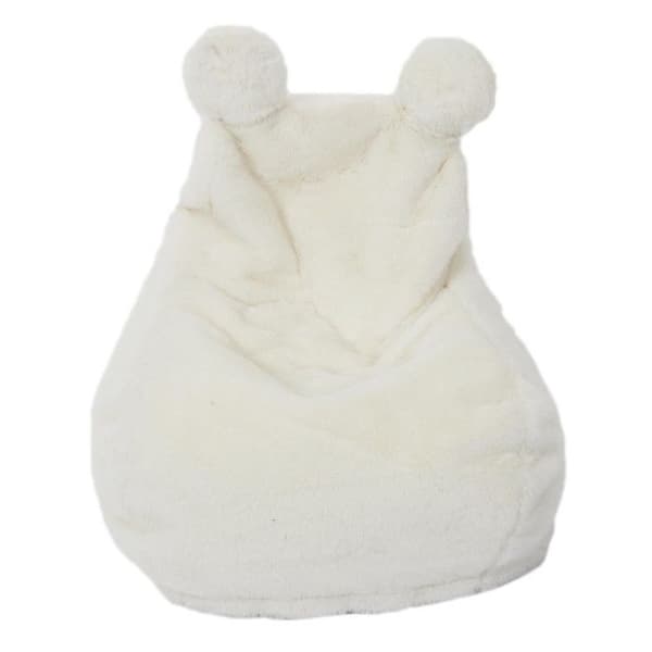 Barnfåtölj - Paris Prix - Ted - Imitation Päls - Vit