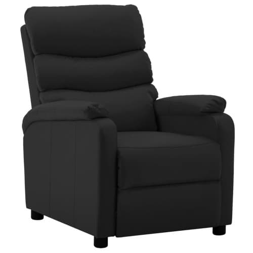 Reclinerfåtölj svart konstläder