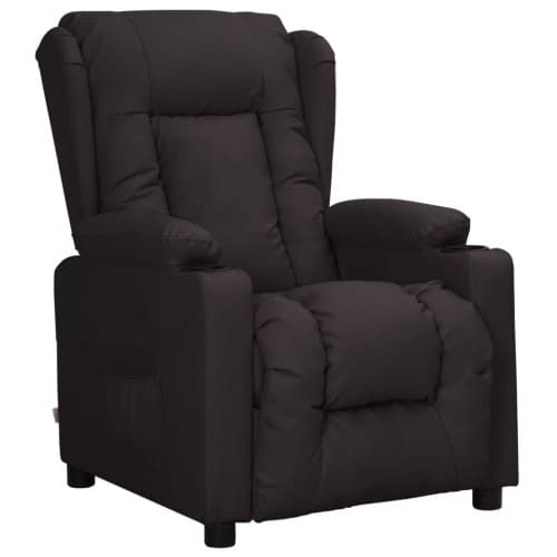 Reclinerfåtölj svart konstläder