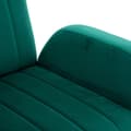 Miniatyrbild 9 av 11: Wingback fåtölj med guldfärgade metallben – stoppad dekorationsstol, sidostol, loungestol för vardagsrum, sovrum eller kontor