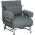 Miniatyrbillede 6 af 6: Rootz lænestolsofa seng - liggende stol - sammenfoldelig stol - maksimal komfort - grå - 73x60x81cm
