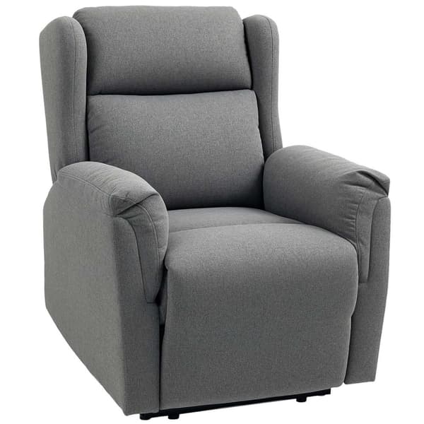 Rootz justerbar avkoppling fåtölj - klädselstol - återstående stol - 160 ° lutning för komfort - 80x94x101cm sittande, 80x167x74cm lutad, grå
