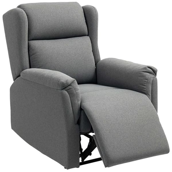 Rootz justerbar avkoppling fåtölj - klädselstol - återstående stol - 160 ° lutning för komfort - 80x94x101cm sittande, 80x167x74cm lutad, grå